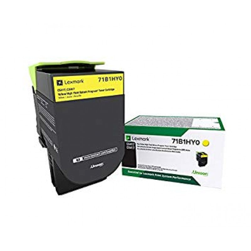 GENUINE LEXMARK 71B1HY0 (HIGH YIELD) YELLOW