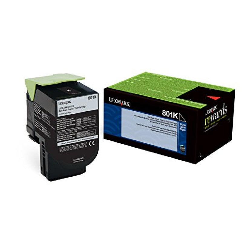 GENUINE LEXMARK 80C10K0 BLACK TONER CARTRIDGE