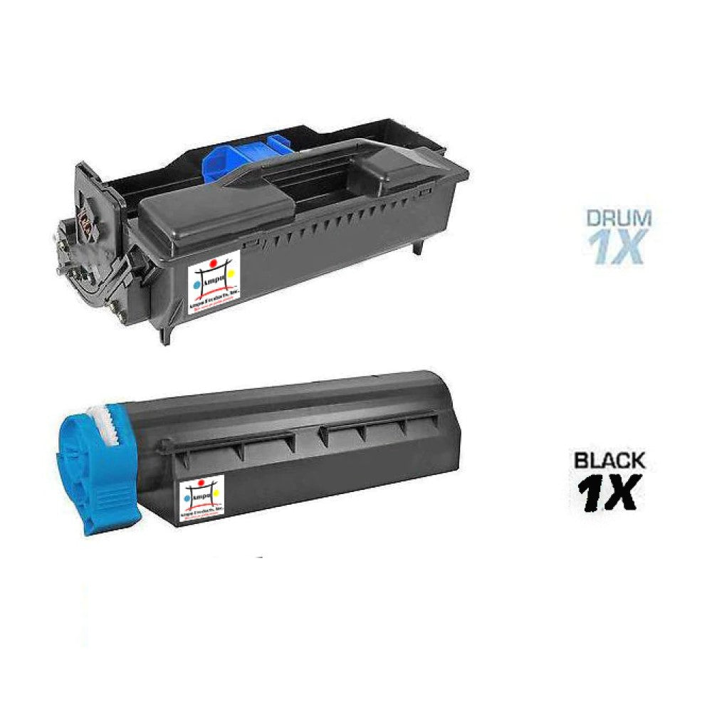 Ampuproducts Compatible Toner Cartridge Replacement For OKIDATA 1) 44574901, 1) 4474301 (COMPATIBLE) 2 PACK