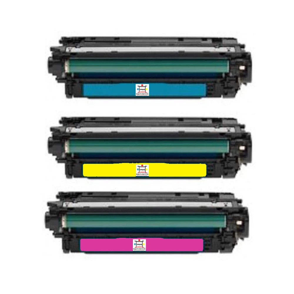 Ampuproducts Compatible Toner Cartridge Replacement For HP CF031A, CF032A, CF033A (646A) Cyan, Magenta, Yellow (12.5K YLD) 3-Pack