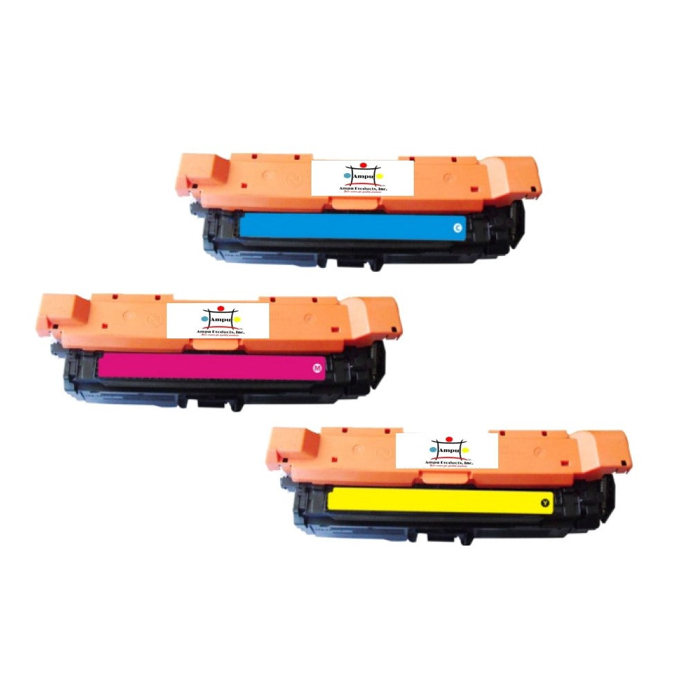 Ampuproducts Compatible Toner Cartridge Replacement for HP CE261A, CE262A, CE263A (648A) Cyan, Magenta, Yellow (11K YLD Color) 3-Pac)