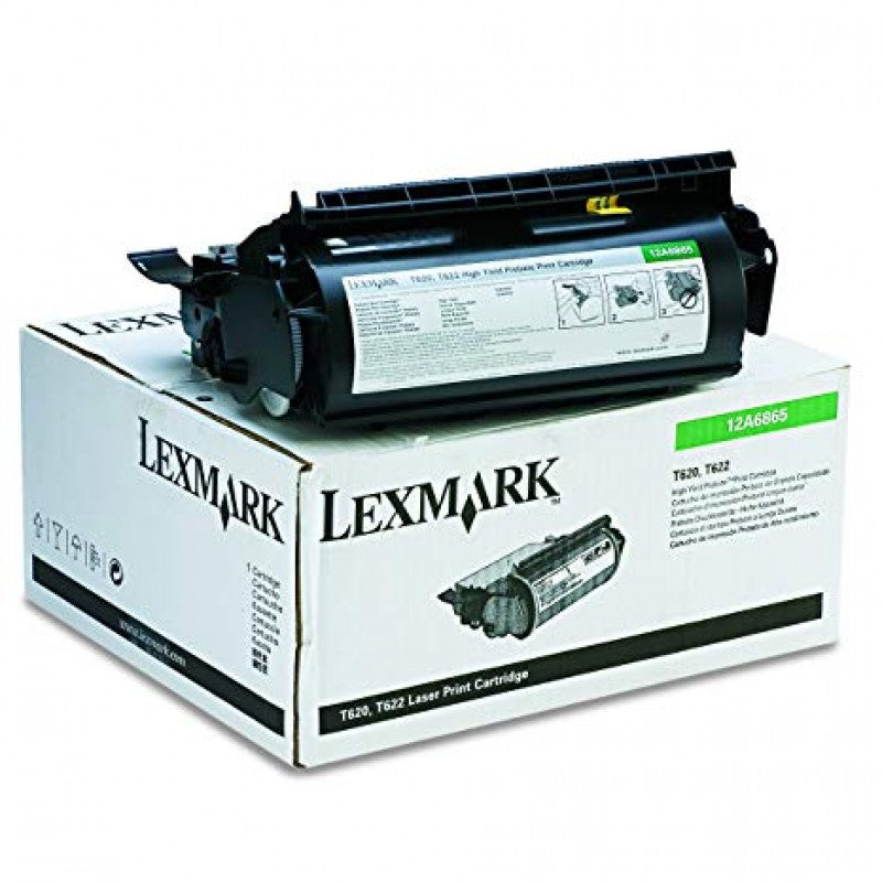 GENUINE LEXMARK 12A6865 BLACK TONER CARTRIDGE