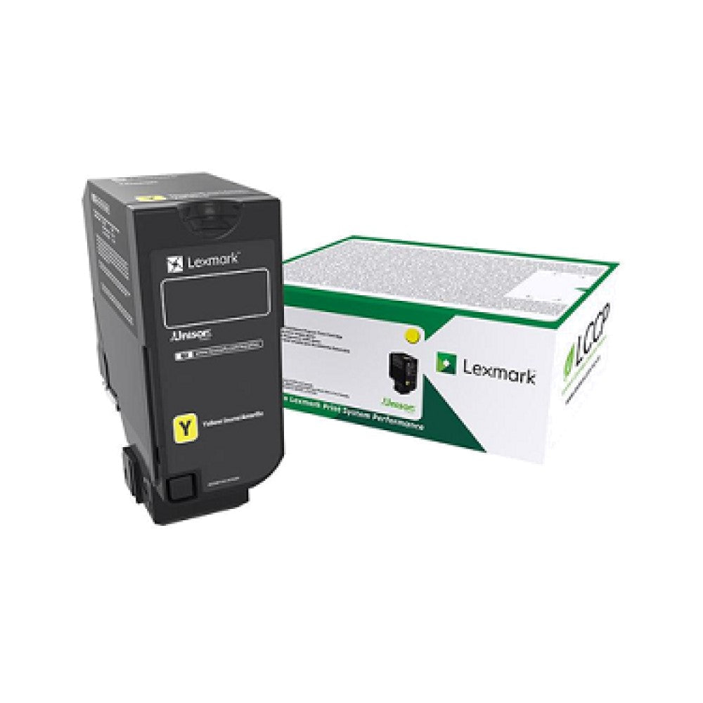 GENUINE LEXMARK 74C1HY0 (YELLOW) TONER CARTRIDGE