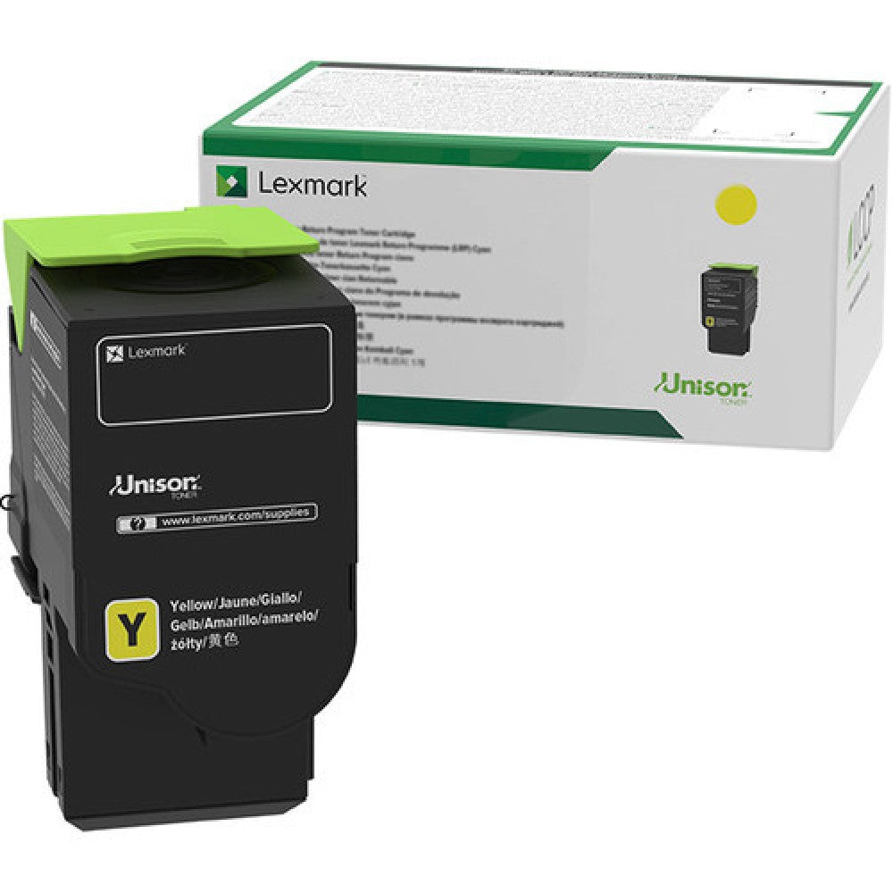 GENUINE LEXMARK 78C10Y0 YELLOW TONER CARTRIDGE
