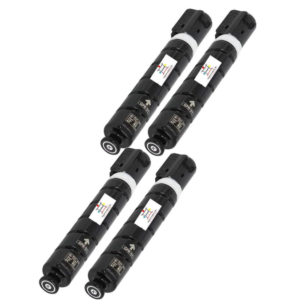 Ampuproducts Compatible Toner Cartridge Replacement For CANON 8516B003AA (GPR-51) 4-PACK