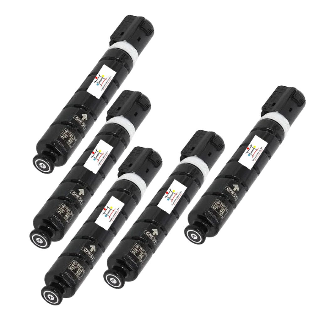 Ampuproducts Compatible Toner Cartridge Replacement For CANON 8516B003AA (GPR-51) 5-PACK