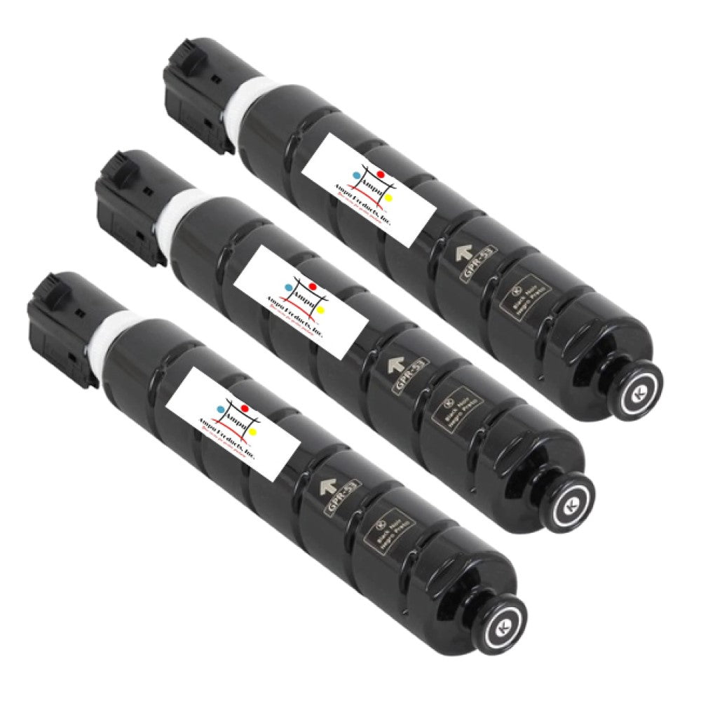 Ampuproducts Compatible Toner Cartridge Replacement For CANON 8524B003AA (GPR-53) 3-Pack