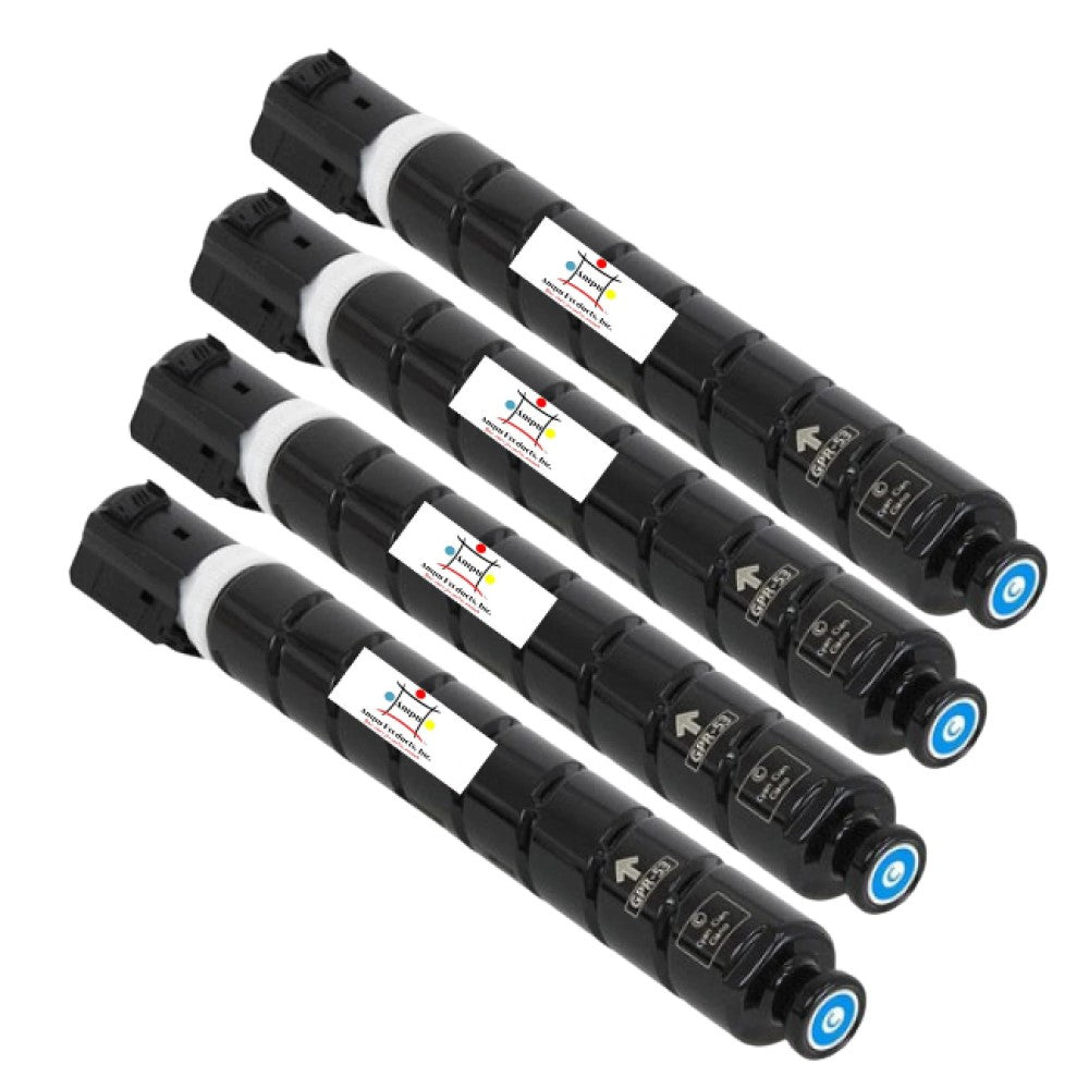 Ampuproducts Compatible Toner Cartridge Replacement For CANON 8525B003AA (GPR-53) 4-Pack