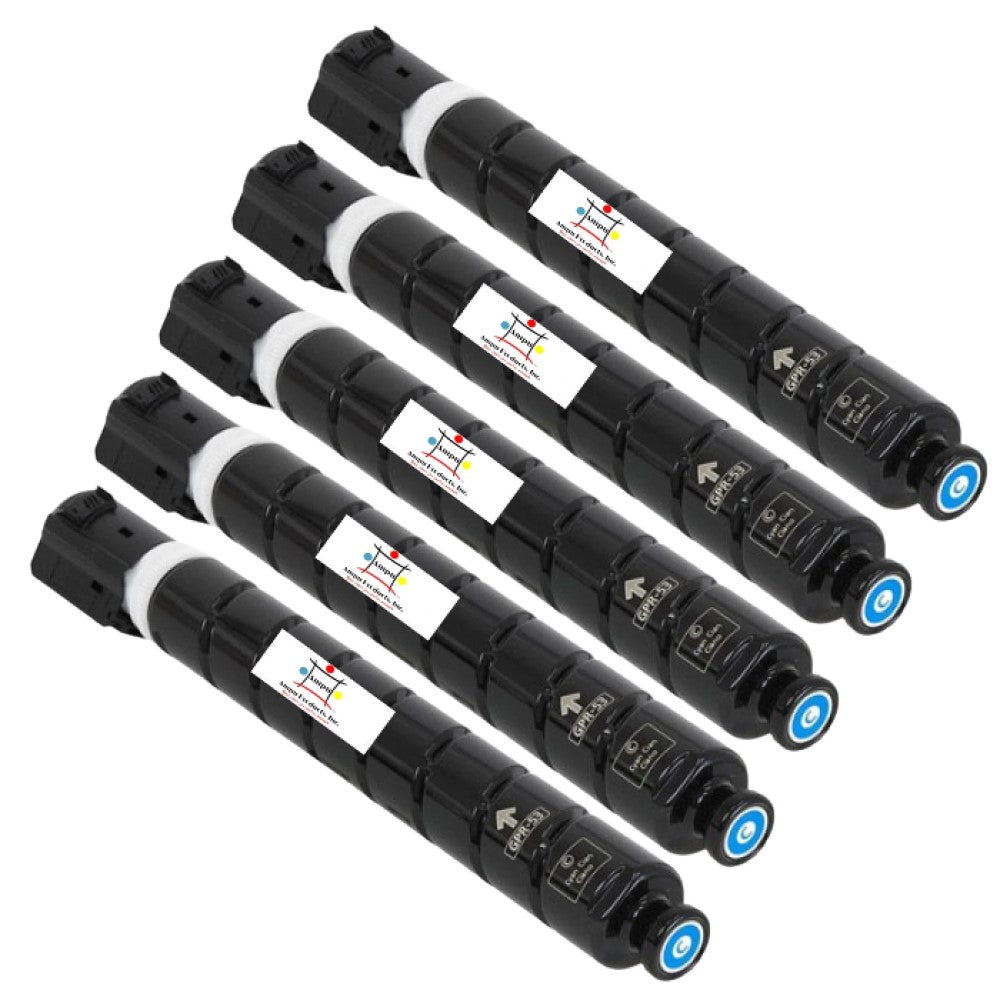 Ampuproducts Compatible Toner Cartridge Replacement For CANON 8525B003AA (GPR-53) 5-Pack