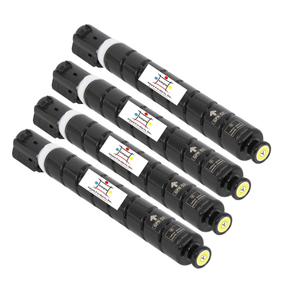 Ampuproducts Compatible Toner Cartridge Replacement For CANON 8527B003AA (GPR-53) 4-PACK