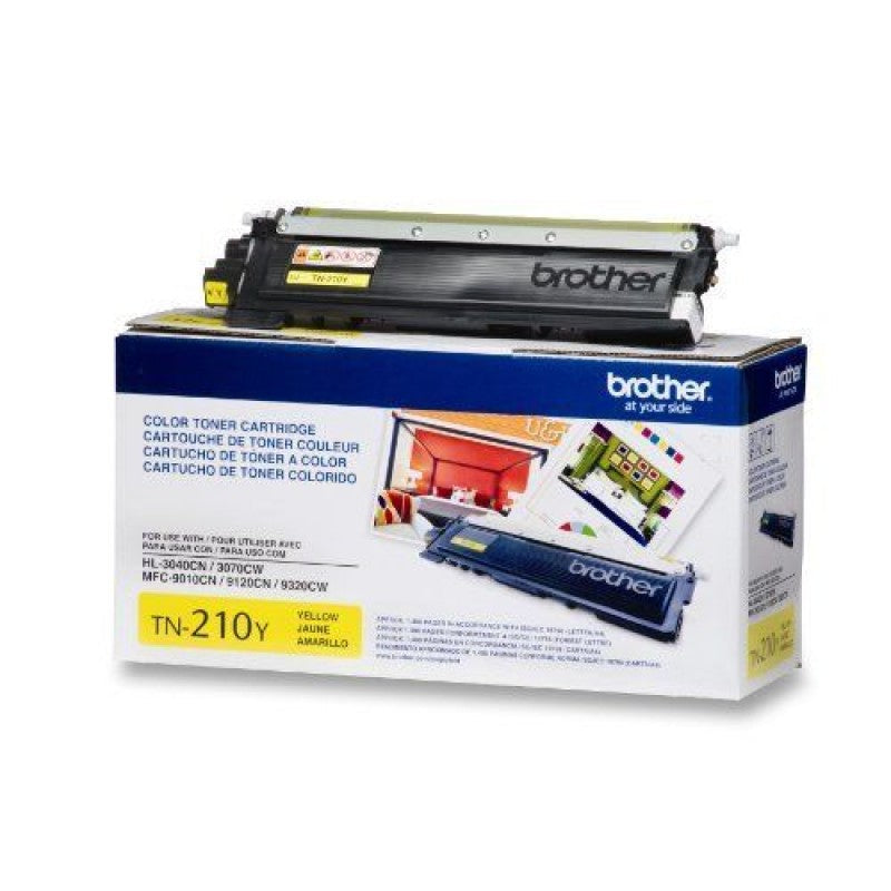 BROTHER TN210Y Yellow Genuine TN-210Y Toner Cartridge in Retail Packaging (1.4K YLD)