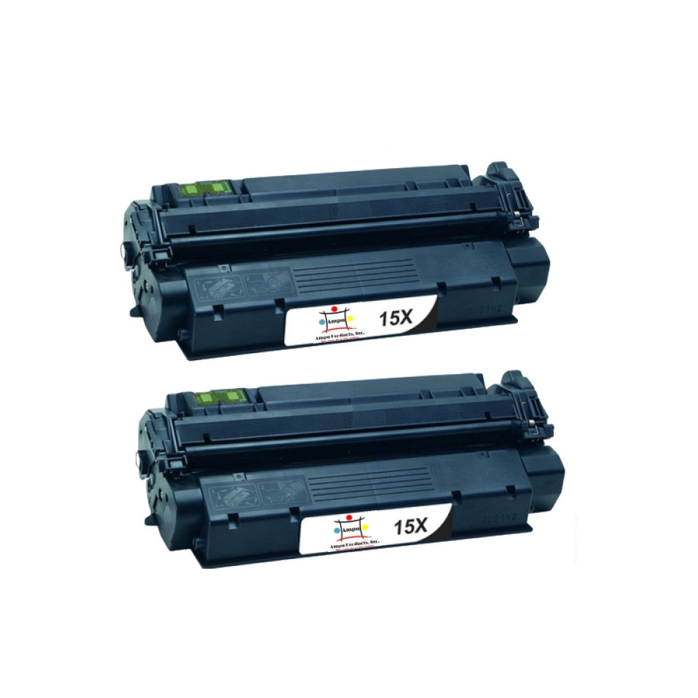 Ampuproducts Compatible Toner Cartridge Replacement For HP C7115X (15X) High Yield Black (3.5K YLD) 2-Pack