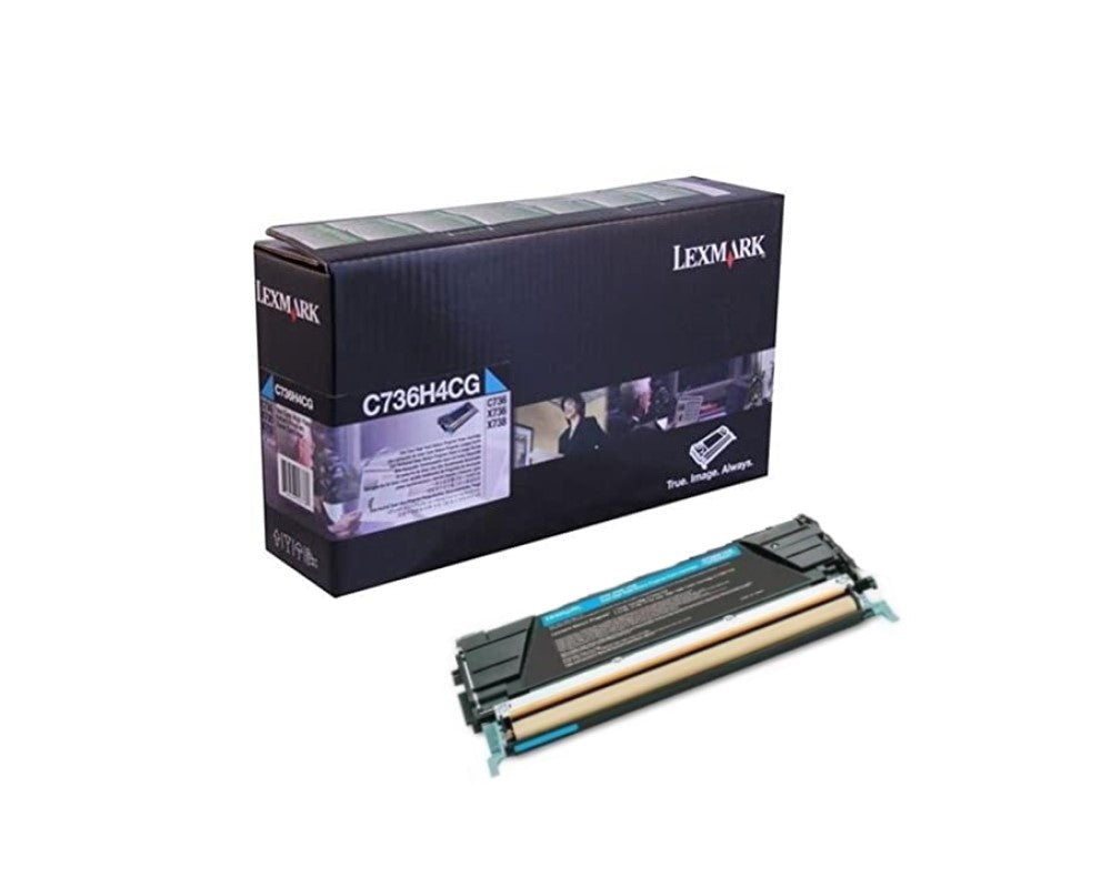 GENUINE LEXMARK C736H4CG (CYAN) TONER