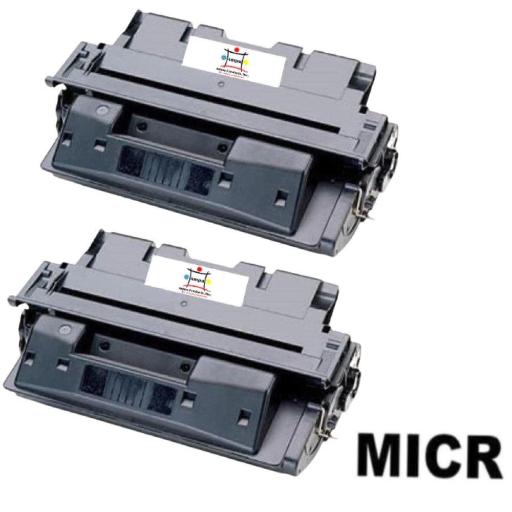 Ampuproducts Compatible Toner Cartridge Replacement for HP C8061X (61X) High Yield (10K YLD) 2-Pack (W/Micr)