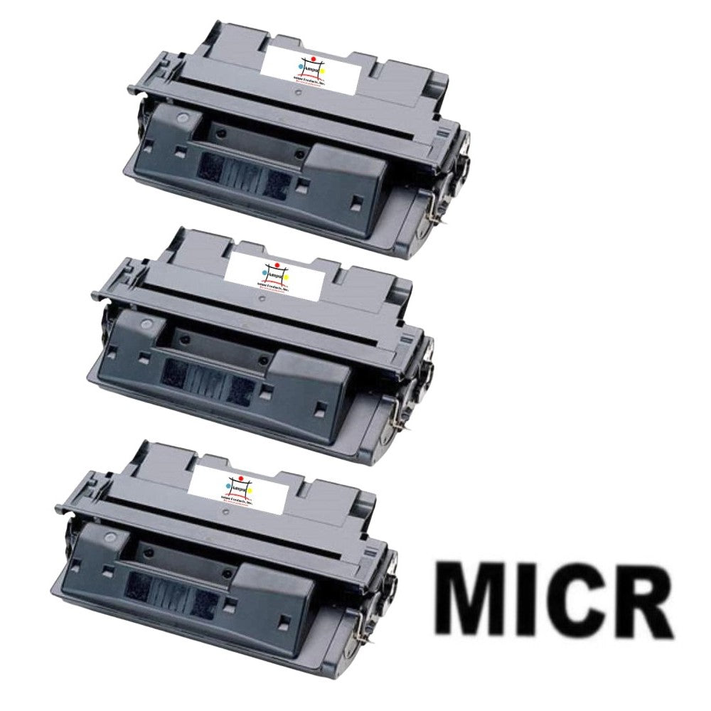 Ampuproducts Compatible Toner Cartridge Replacement for HP C8061X (61X) High Yield (10K YLD) 3-Pack (W/Micr)