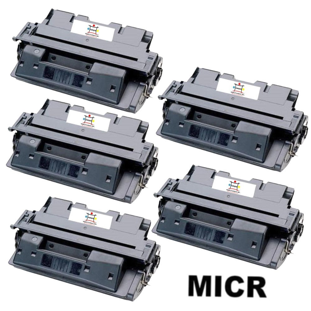 Ampuproducts Compatible Toner Cartridge Replacement for HP C8061X (61X) High Yield (10K YLD) 5-Pack (W/Micr)