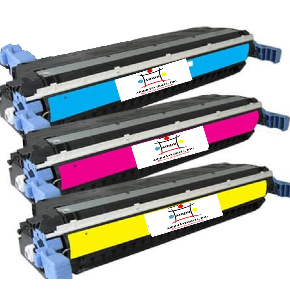 Ampuproducts Compatible Toner Cartridge Replacement For HP C9732, C9731A, C9733A (645A) Cyan, Yellow, Magenta (12K YLD) 3-Pack