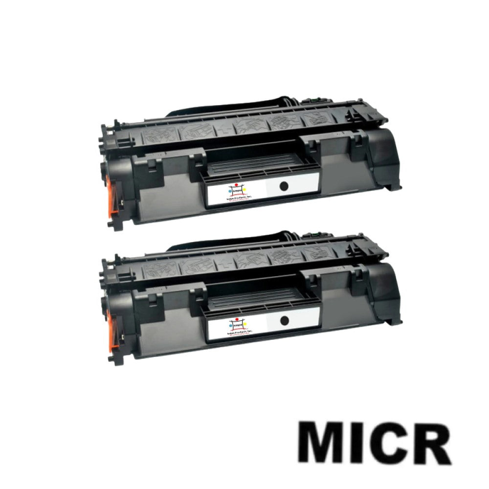 Ampuproducts Compatible Toner Cartridge Replacement for HP CE505A (05A) Black (2.3K YLD) 2-Pack (W/Micr)