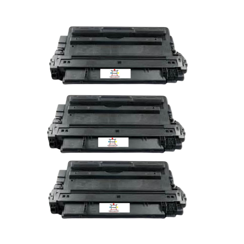 Ampuproducts Compatible Toner Cartridge Replacement for HP CF214A (14A) Black (10K YLD) 3-Pack