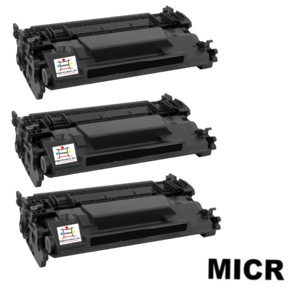 Ampuproducts Compatible Toner Cartridge Replacement for HP CF226A (26A) Black (3.1K YLD) 3-Pack (W/Micr)