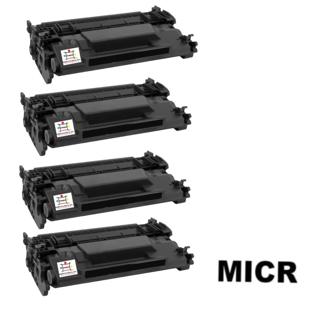 Ampuproducts Compatible Toner Cartridge Replacement for HP CF226A (26A) Black (3.1K YLD) 4-Pack (W/Micr)