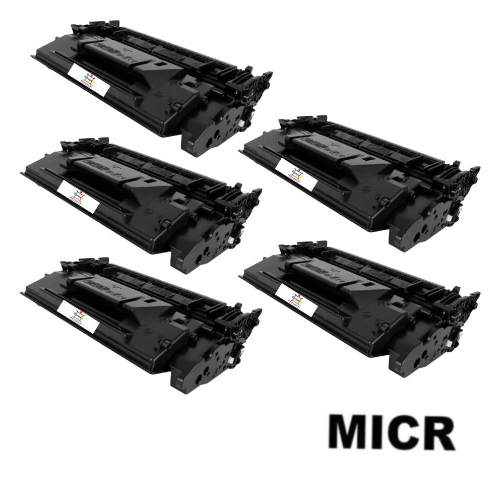 Ampuproducts Compatible Toner Cartridge Replacement for HP CF226X (26X) High Yield Black (9K YLD) 5-Pack (W/Micr)