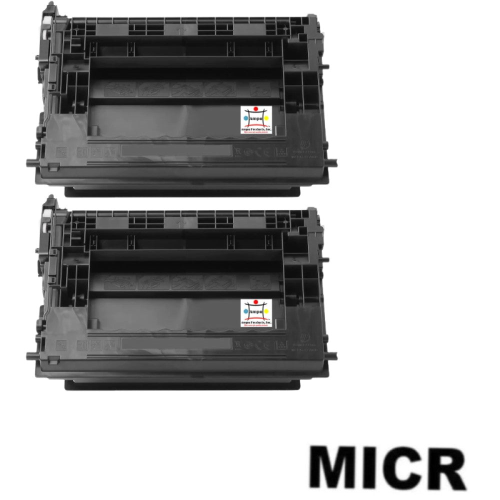 Compatible Toner Cartridge Replacement For HP CF237X (37X) High Yield Black (25K YLD) W/MICR (2-Pack)