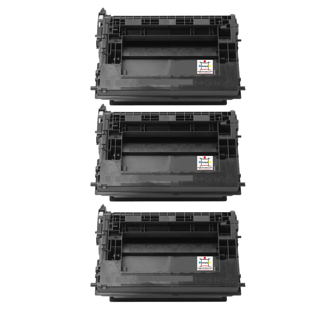 Ampuproducts Compatible Toner Cartridge Replacement for HP CF237X (37X) High Yield Black (25K YLD) 3-Pack