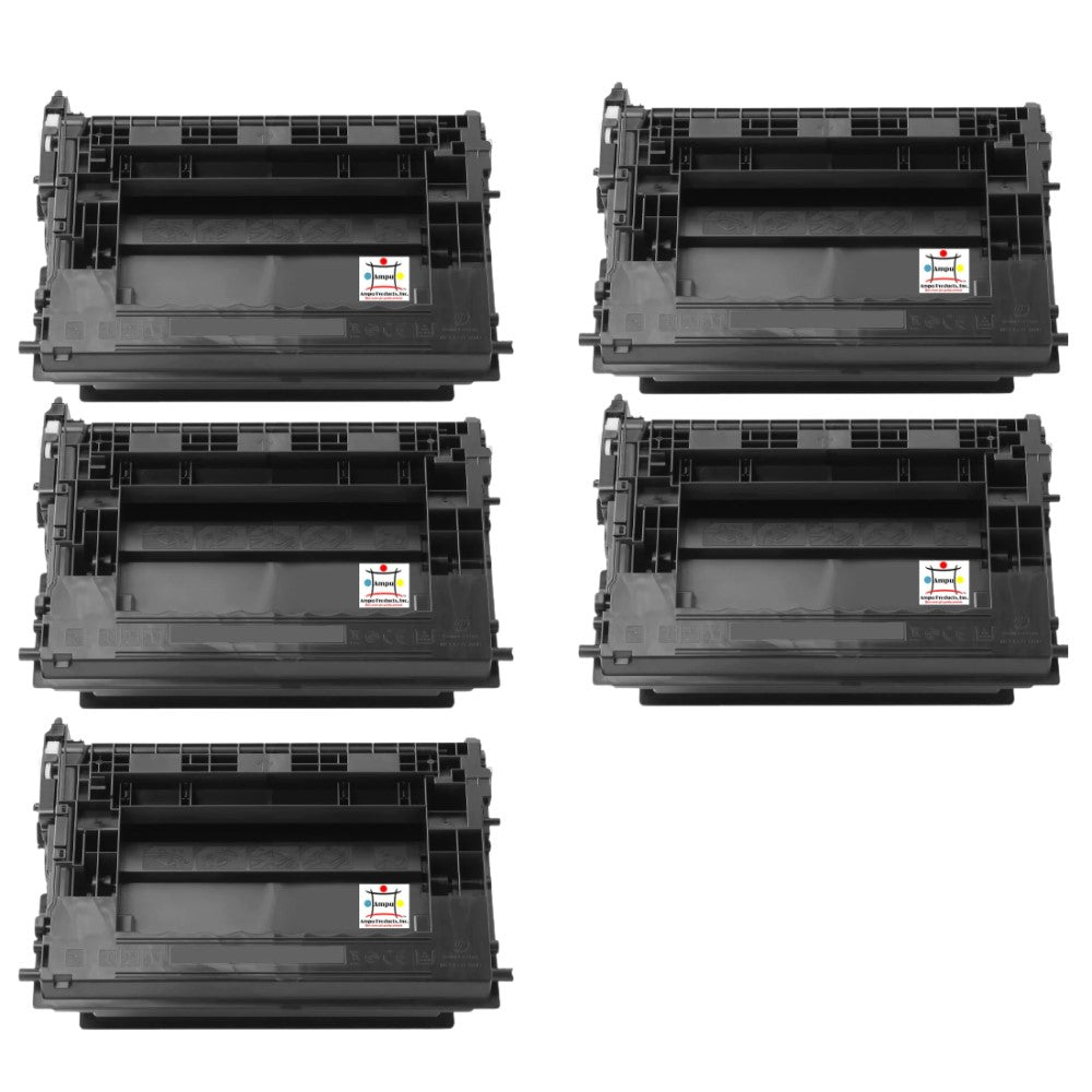 Ampuproducts Compatible Toner Cartridge Replacement for HP CF237X (37X) High Yield Black (25K YLD) 5-Pack