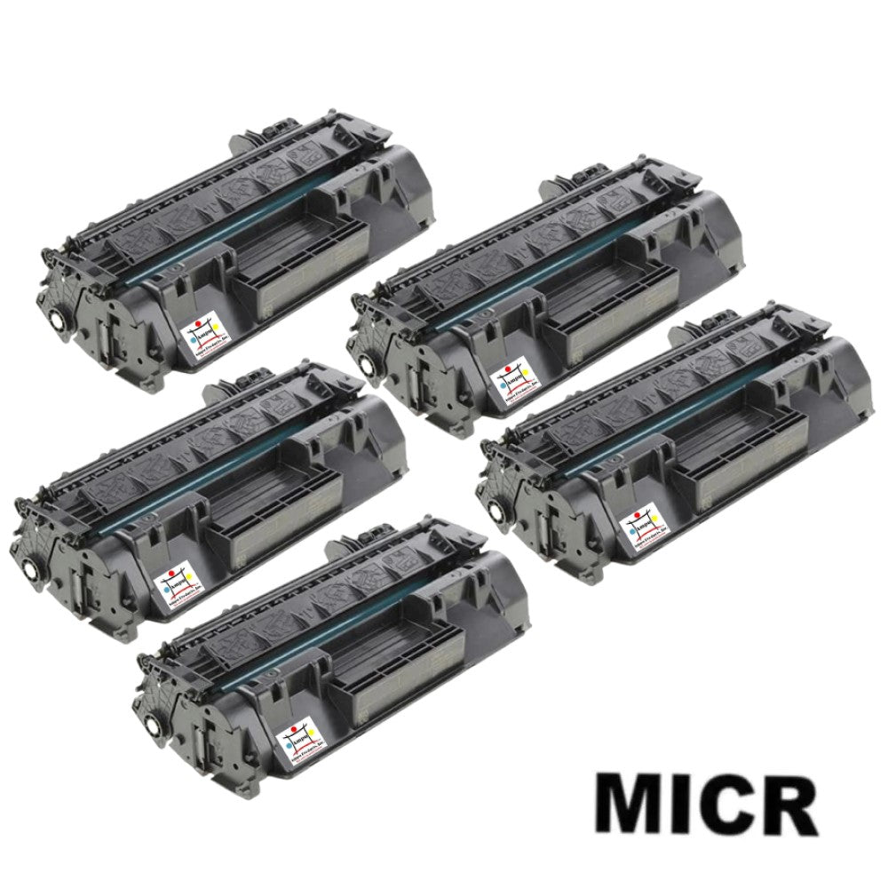 Ampuproducts Compatible Toner Cartridge Replacement for HP CF280X (80X) High Yield Black (6.9K YLD) 5-Pack (W/Micr)