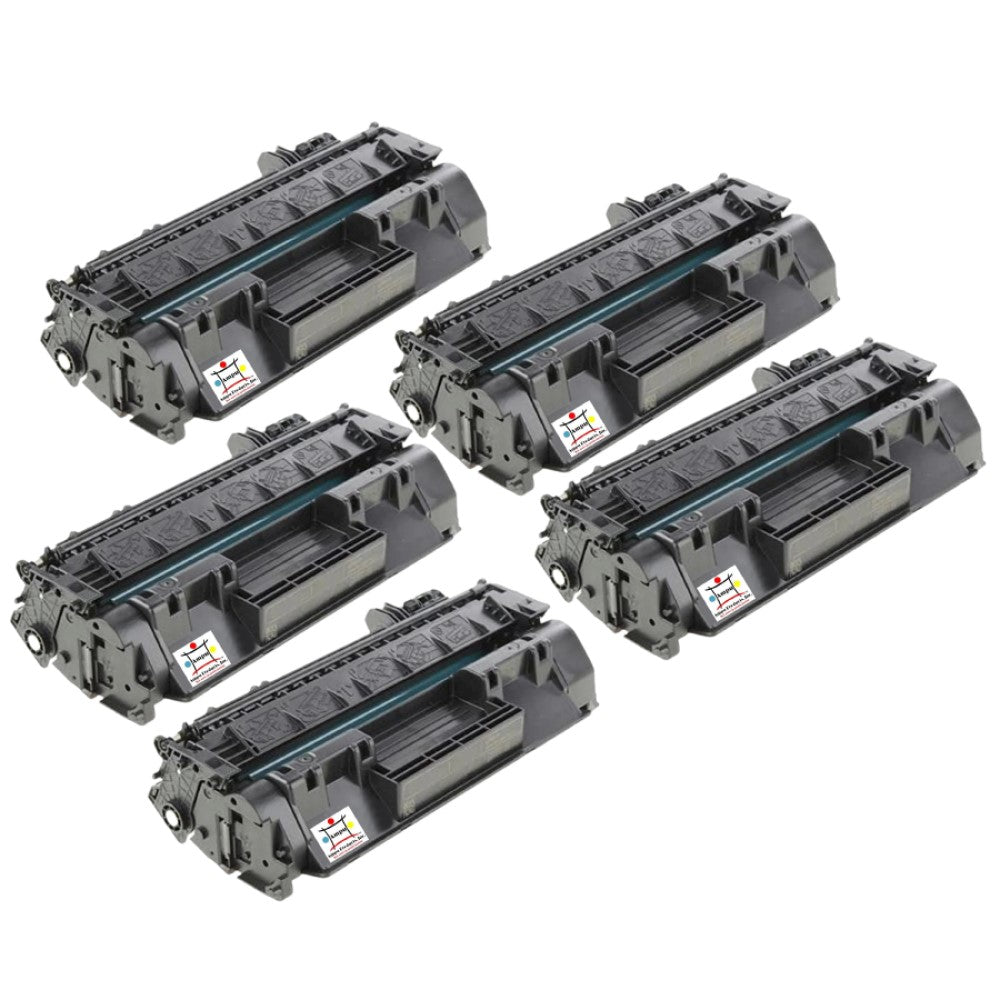 Ampuproducts Compatible Toner Cartridge Replacement for HP CF280X (80X) High Yield Black (8K YLD) 5-Pack (Jumbo)