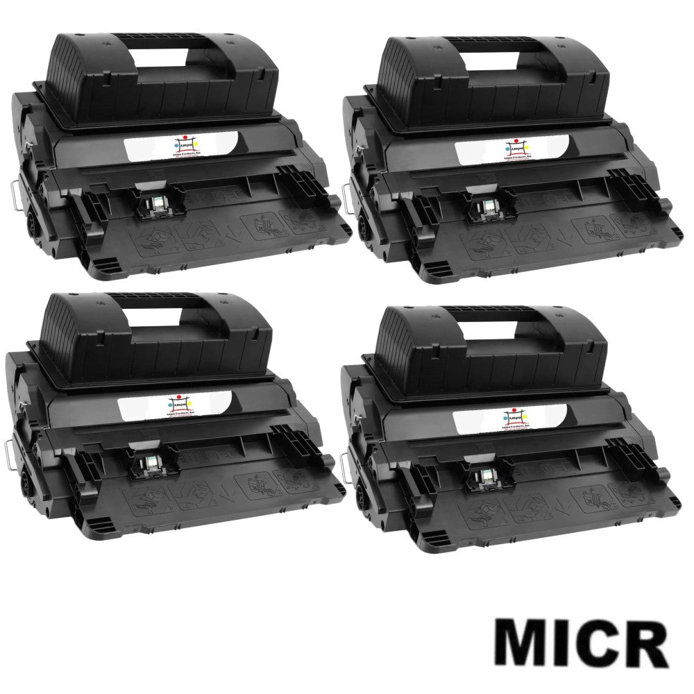 Ampuproducts Compatible Toner Cartridge Replacement for HP CF281X (81X) High Yield Black (25K YLD) 4-Pack (W/Micr)