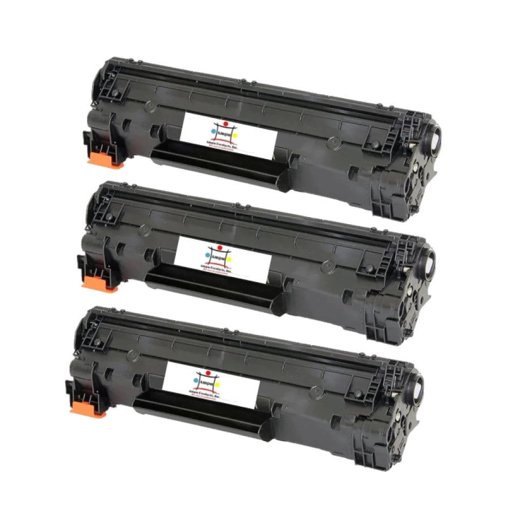 Ampuproducts Compatible Toner Cartridge Replacement For HP CF283X (83X) High Yield Black (2.2K YLD) 3-Pack