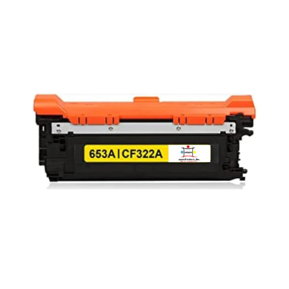 Ampuproducts Compatible Toner Cartridge Replacement For HP CF322A (653A) Yellow (16.5 YLD)