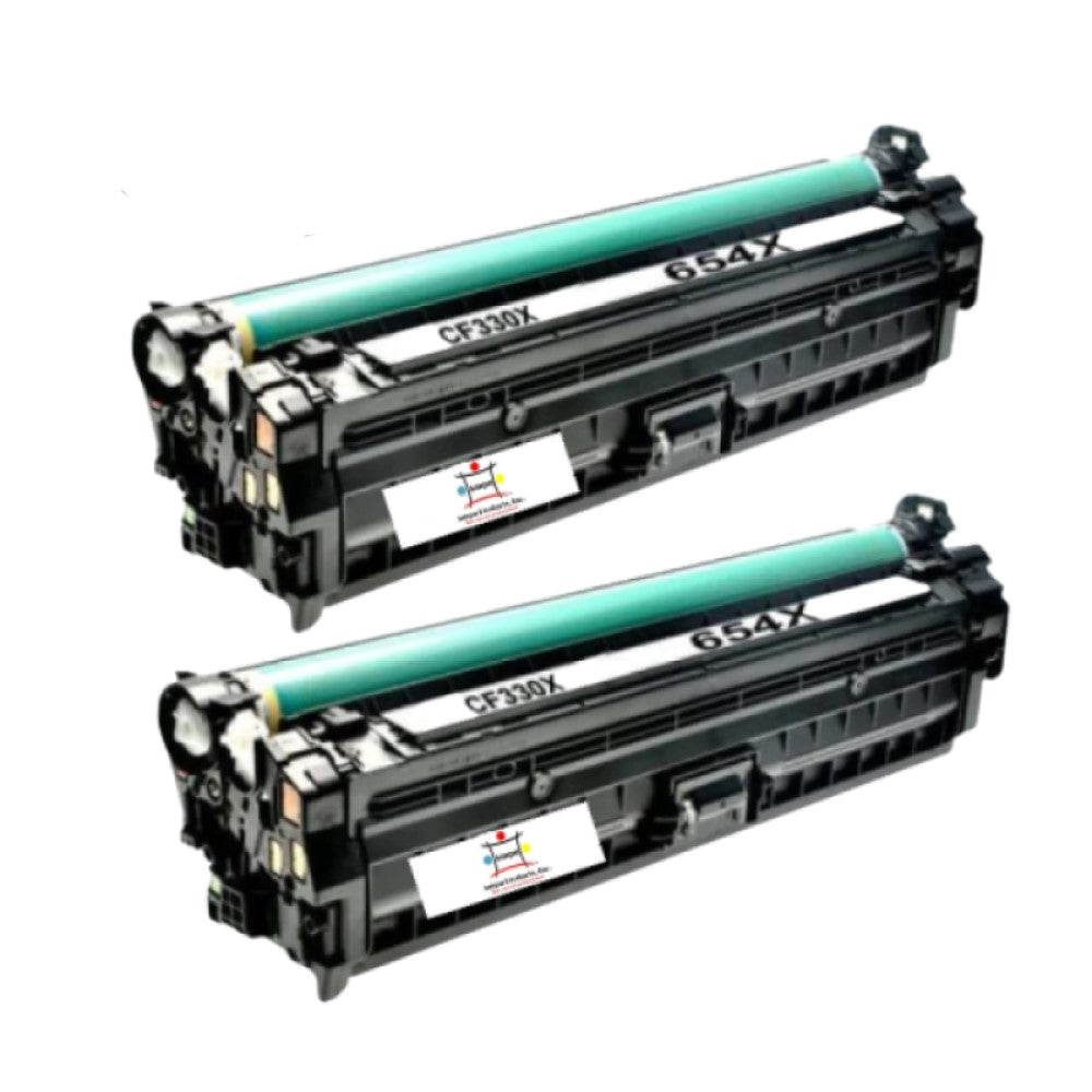 Ampuproducts Compatible Toner Cartridge Replacement for HP CF330X (654X) High Yield Black (20.5K YLD) 2-Pack