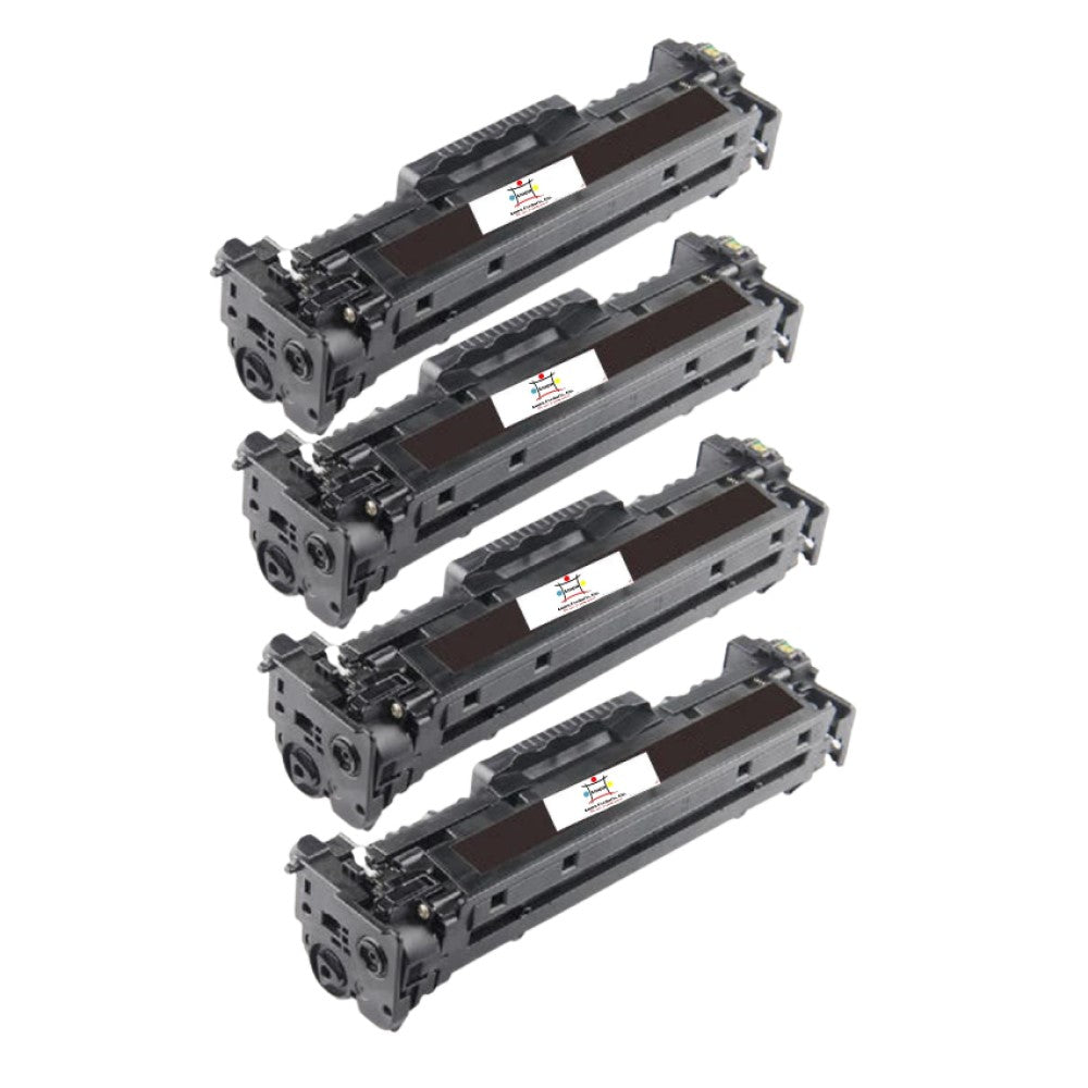 Ampuproducts Compatible Toner Cartridge Replacement for HP CF380X (312X) High Yield (4.4K YLD) 4-Pack