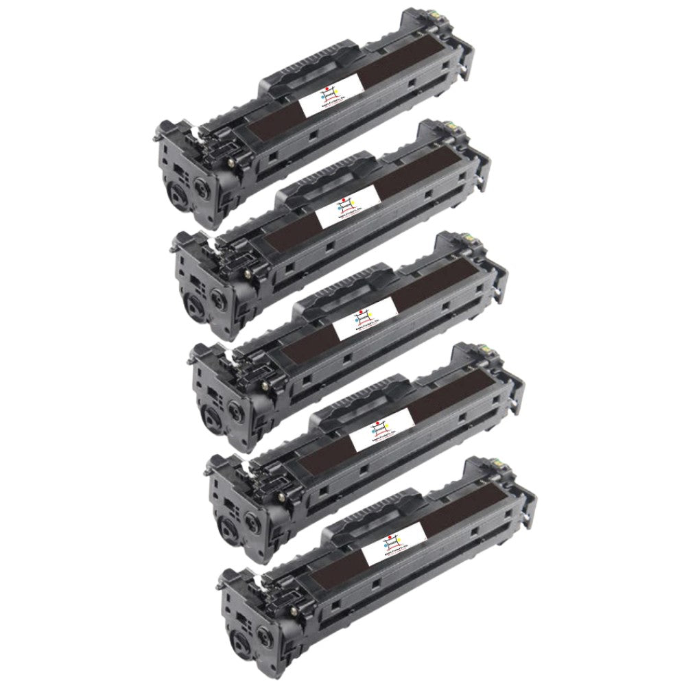 Ampuproducts Compatible Toner Cartridge Replacement for HP CF380X (312X) High Yield (4.4K YLD) 5-Pack