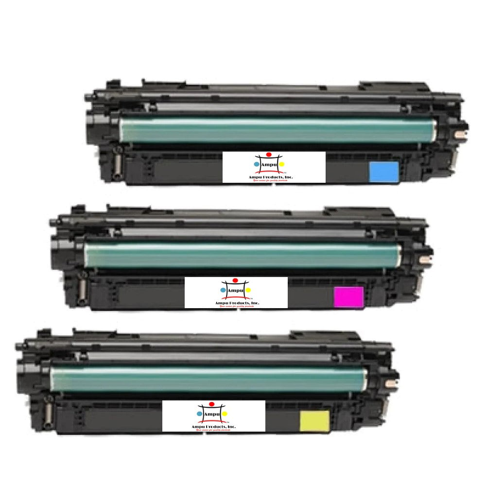Ampuproducts Compatible Toner Cartridge Replacement For HP CF461X, CF462X, CF463X (656X) High Yield Cyan, Yellow, Magenta (22K YLD) 3-Pack
