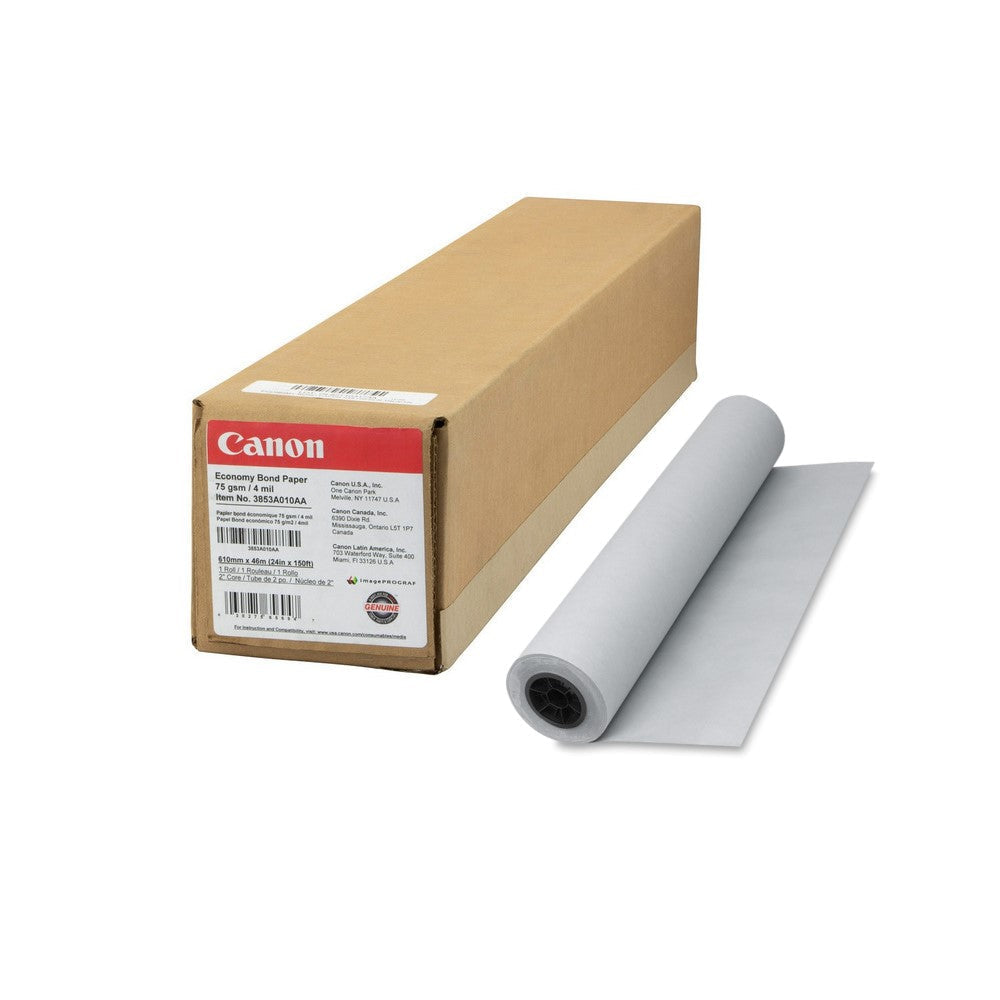 CNM3853A010 CANON ECONOMY BOND PAPER 24" x 150' ROLL 75gsm