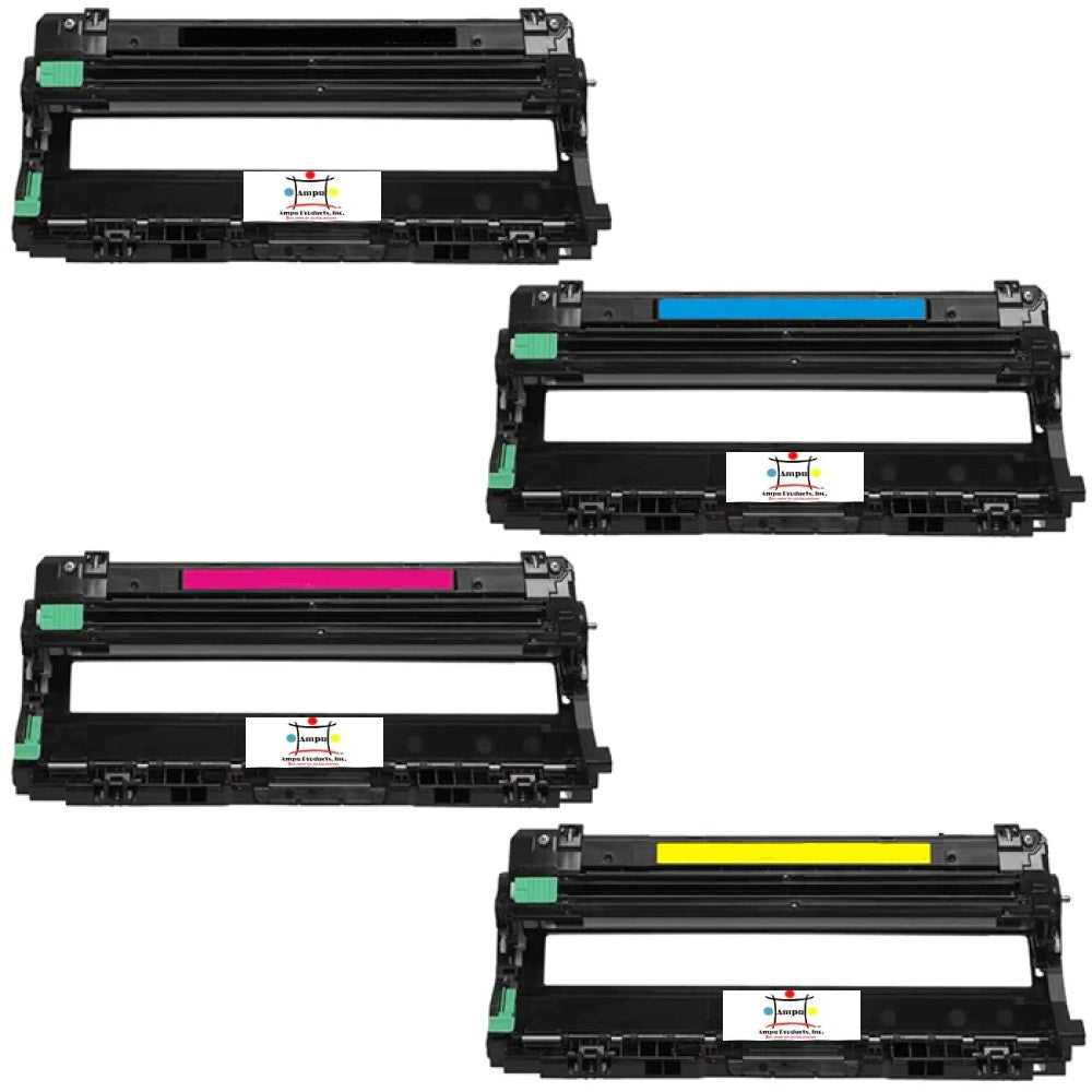 Ampuproducts Compatible Drum Unit Replacement for Brother DR223Y, DR223M, DR223C, DR223BK (DR-223Y, DR-223C, DR-223M, DR-223BK) Yellow, Magenta, Cyan, Black (18K YLD) 4-Pack