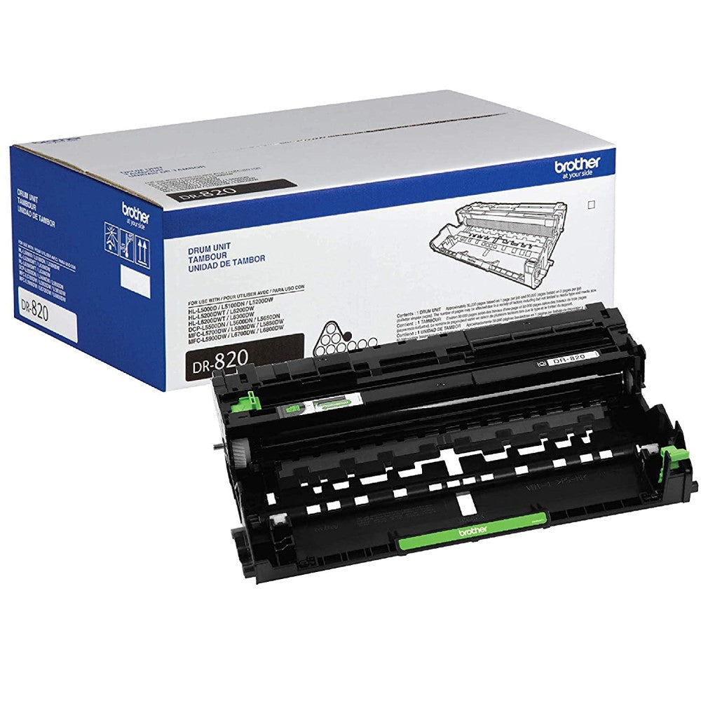 Brother DR820 Black Genuine DR820 Drum Unit in Retail Packaging (30K YLD)