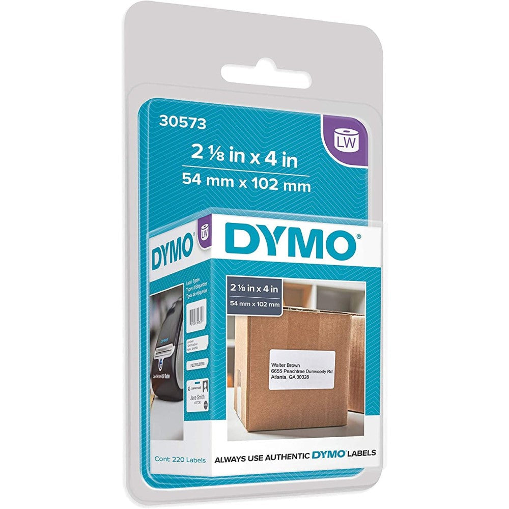 DYM30573 DYMO LW LABELS WHITE 220 SHIPPING 2.125" x 4"