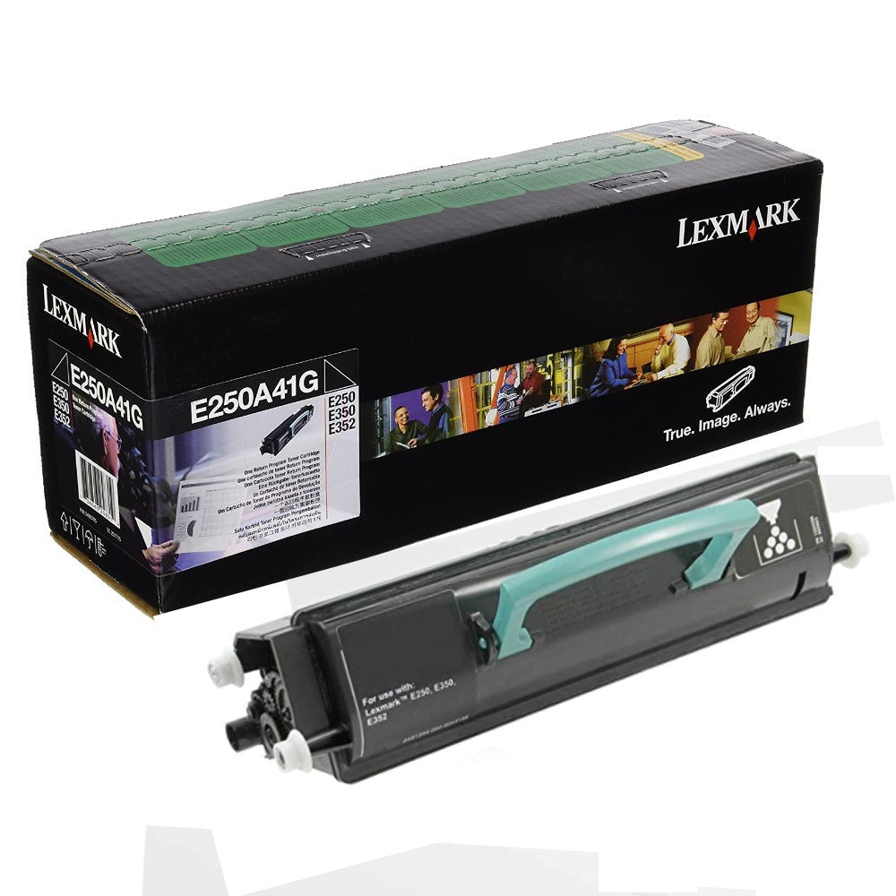 GENUINE LEXMARK E250A41G BLACK TONER CARTRIDGE