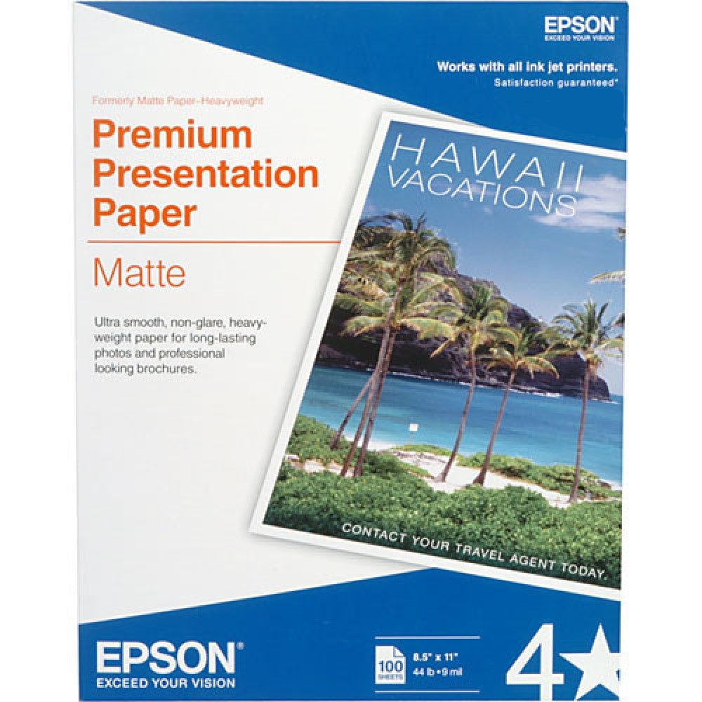 EPSS041260 Epson - Matte - white - A3 (11.7 in x 16.5 in) - 167 g/m² - 50 sheet(s) paper - for Expression Photo XP-860, 950; Stylus Photo R2000; WorkForce 7010, 75XX, WF-7610, 7620