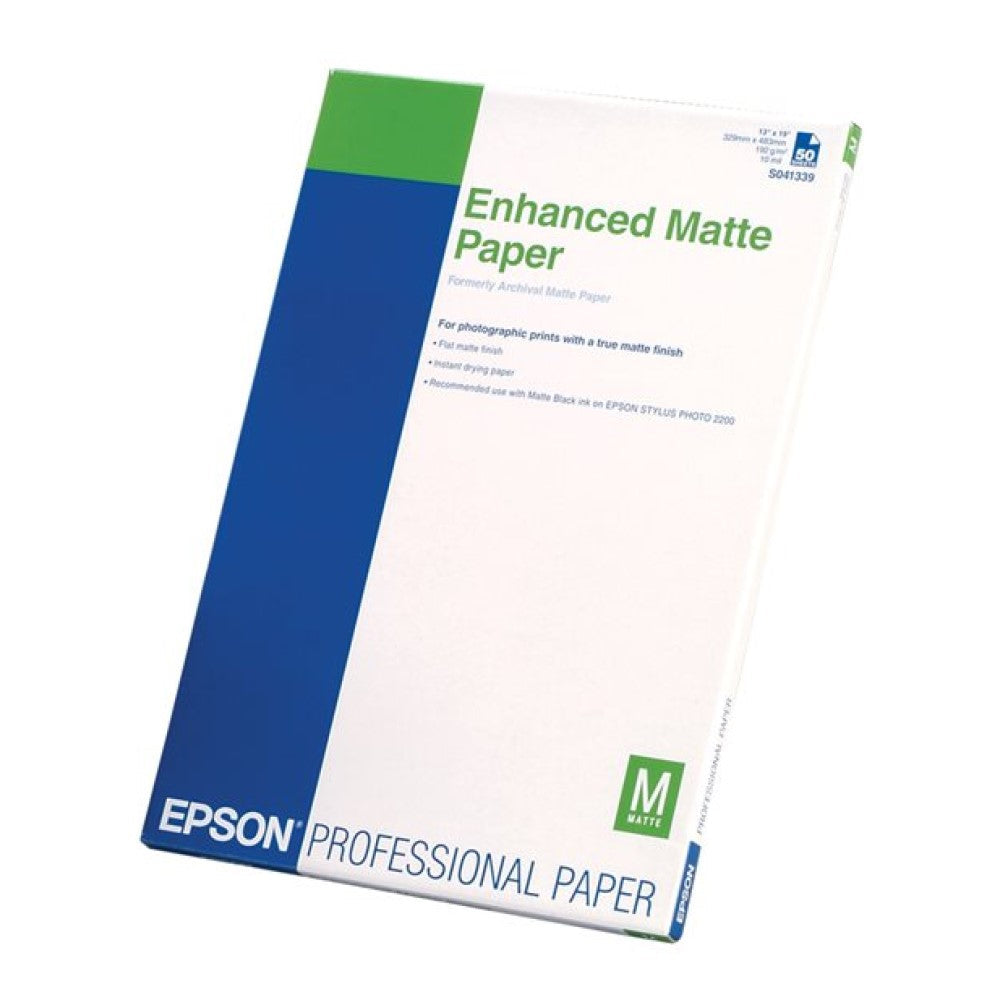 EPSS041339 Epson Ultra Premium - Matte - 10.3 mil - bright white - Super B (13 in x 19 in) - 192 g/m² - 50 sheet(s) presentation paper - for Stylus Pro 11880, Pro 38XX, Pro 48XX, Pro 78XX; Stylus Photo R2880; WorkForce 1100