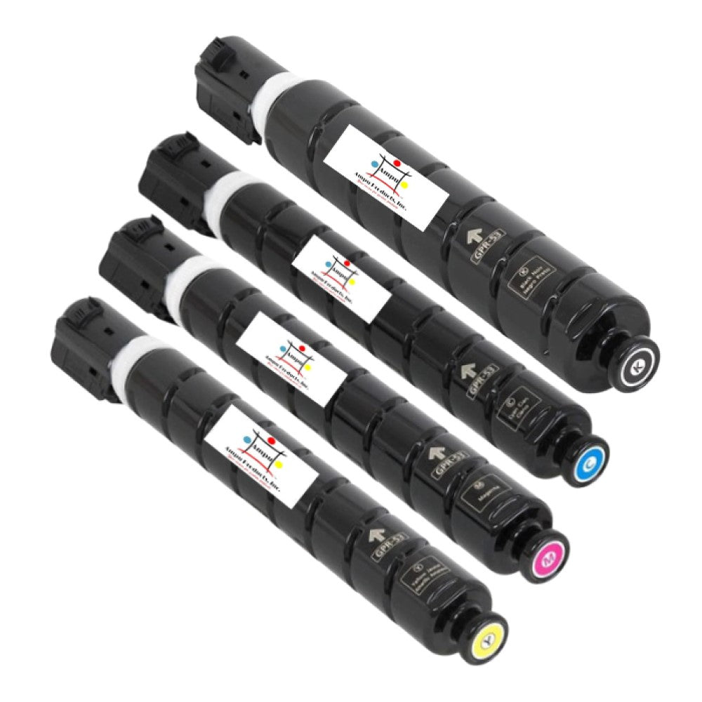 Ampuproducts Compatible Toner Cartridge Replacement For CANON 8524B003AA; 8525B003AA; 8526B003AA; 8527B003AA (GPR-53) COMPATIBLE (4-PACK)