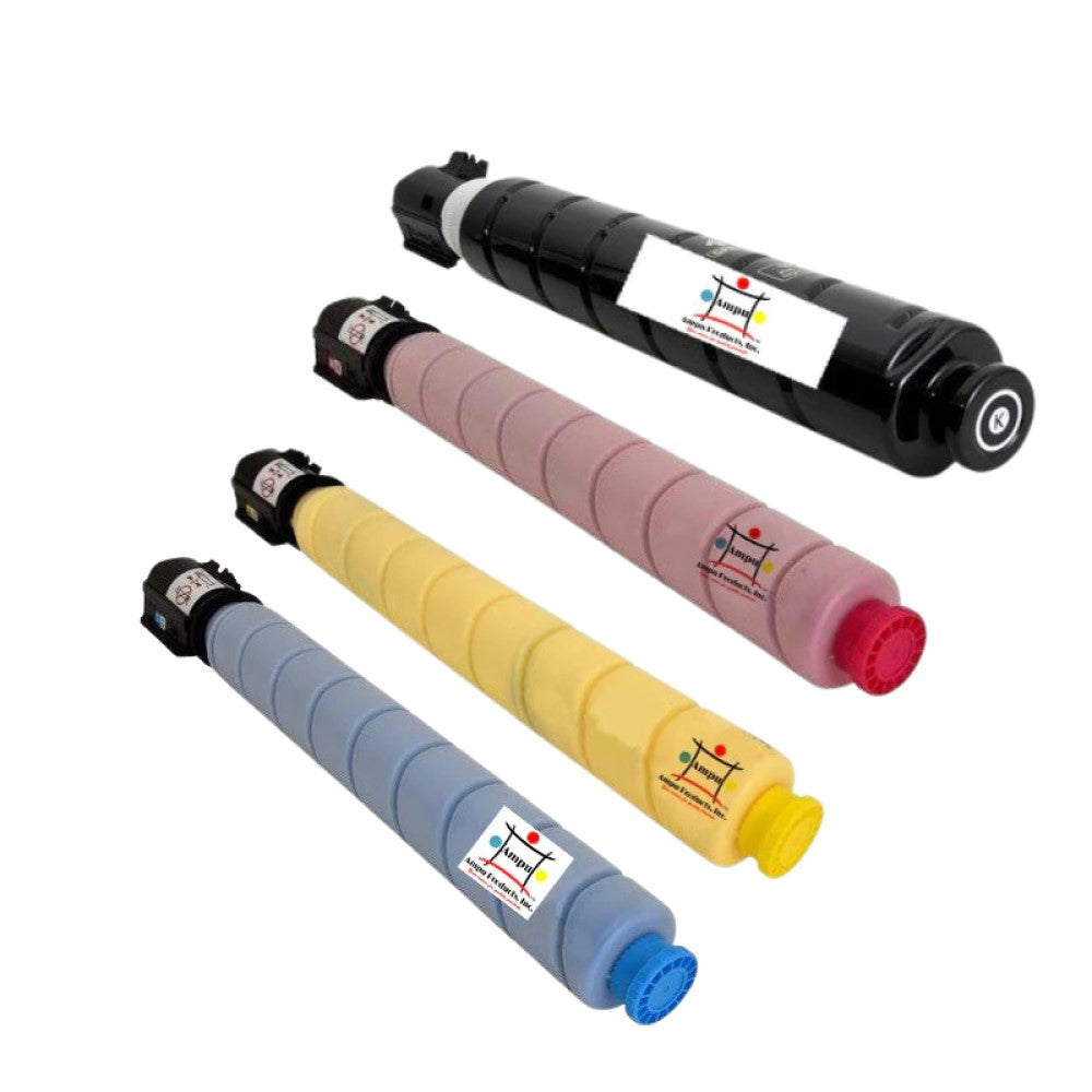Ampuproducts Compatible Toner Cartridge Replacement For CANON 0481C003AA; 0482C003AA; 0483C003AA; 0484C003AA (GPR-55) COMPATIBLE (4-PACK)