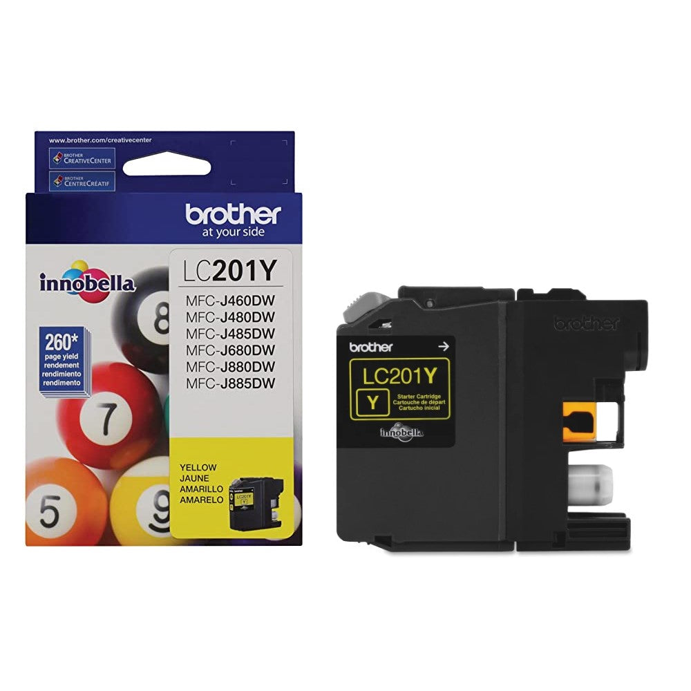 GENUINE BROTHER LC201Y INK CARTRIDGE