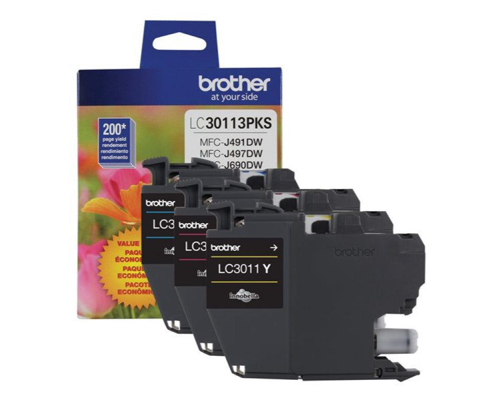 GENUINE BROTHER LC30113PKS MULTI PACK INK CARTRIDGE