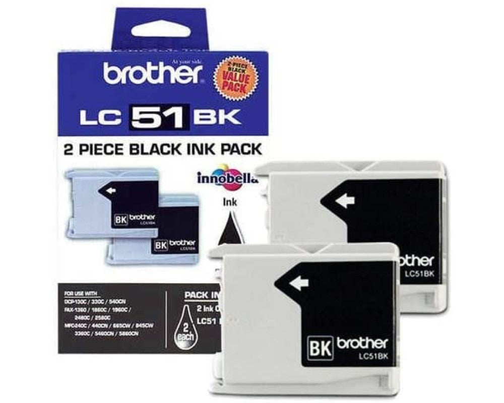 GENUINE BROTHER LC512PKS DUAL PACK INK CARTRIDGE